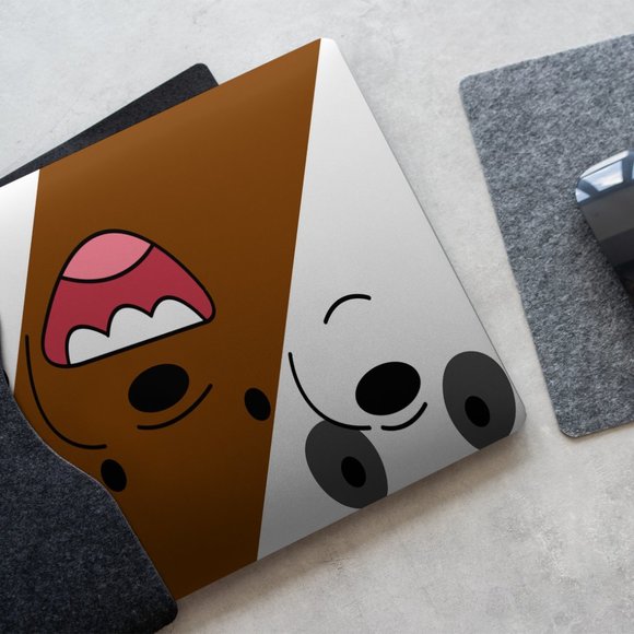 Cartoon We Bare Bears case for apple MacBook All Generations Air Pro - Picture 5 of 5